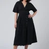 Adeline Broderie Midi Dress