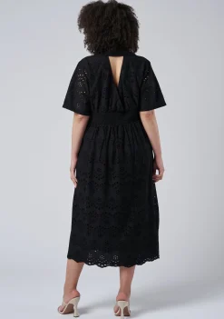 Adeline Broderie Midi Dress