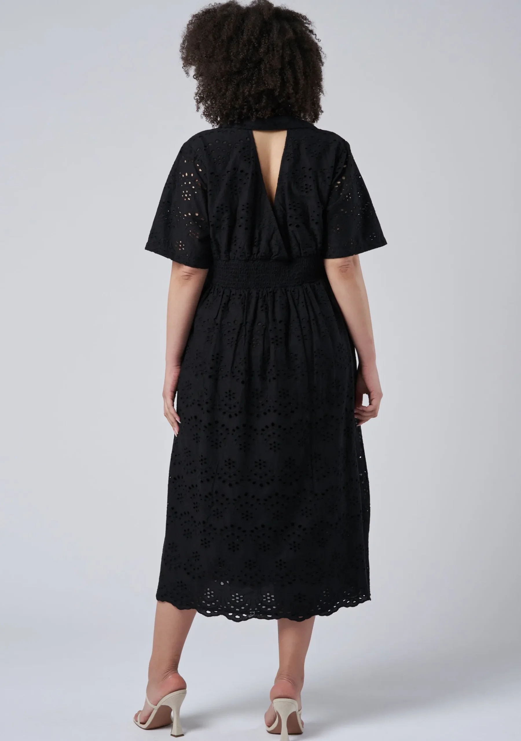 Adeline Broderie Midi Dress