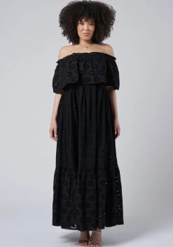 Aelita Broderie Maxi Dress