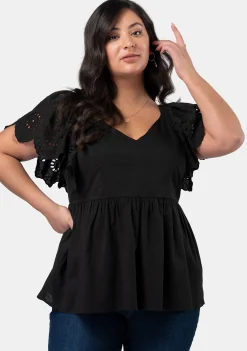Alexis Broderie Sleeve Top