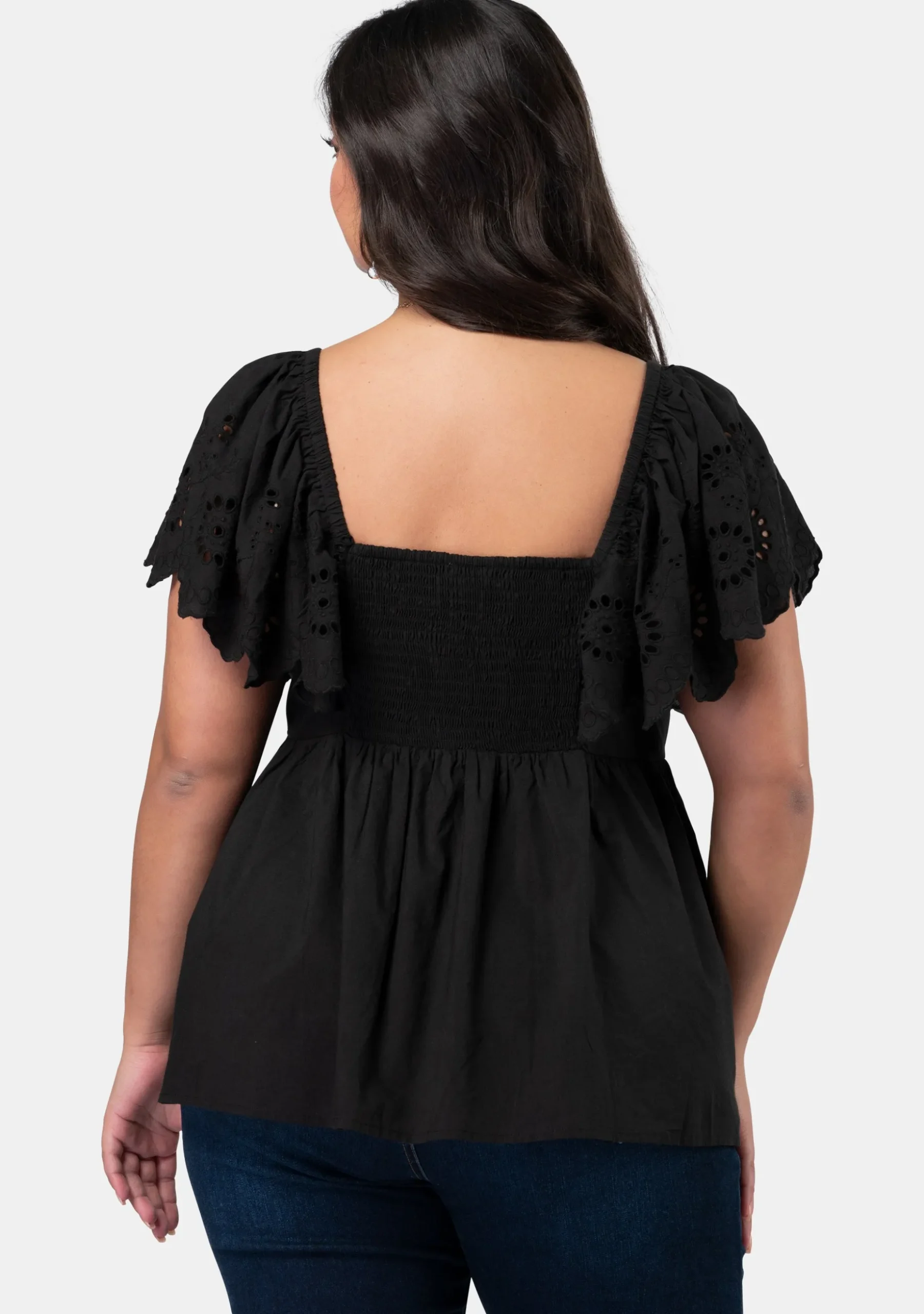 Alexis Broderie Sleeve Top