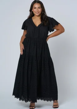 Allegra Broderie Maxi Dress
