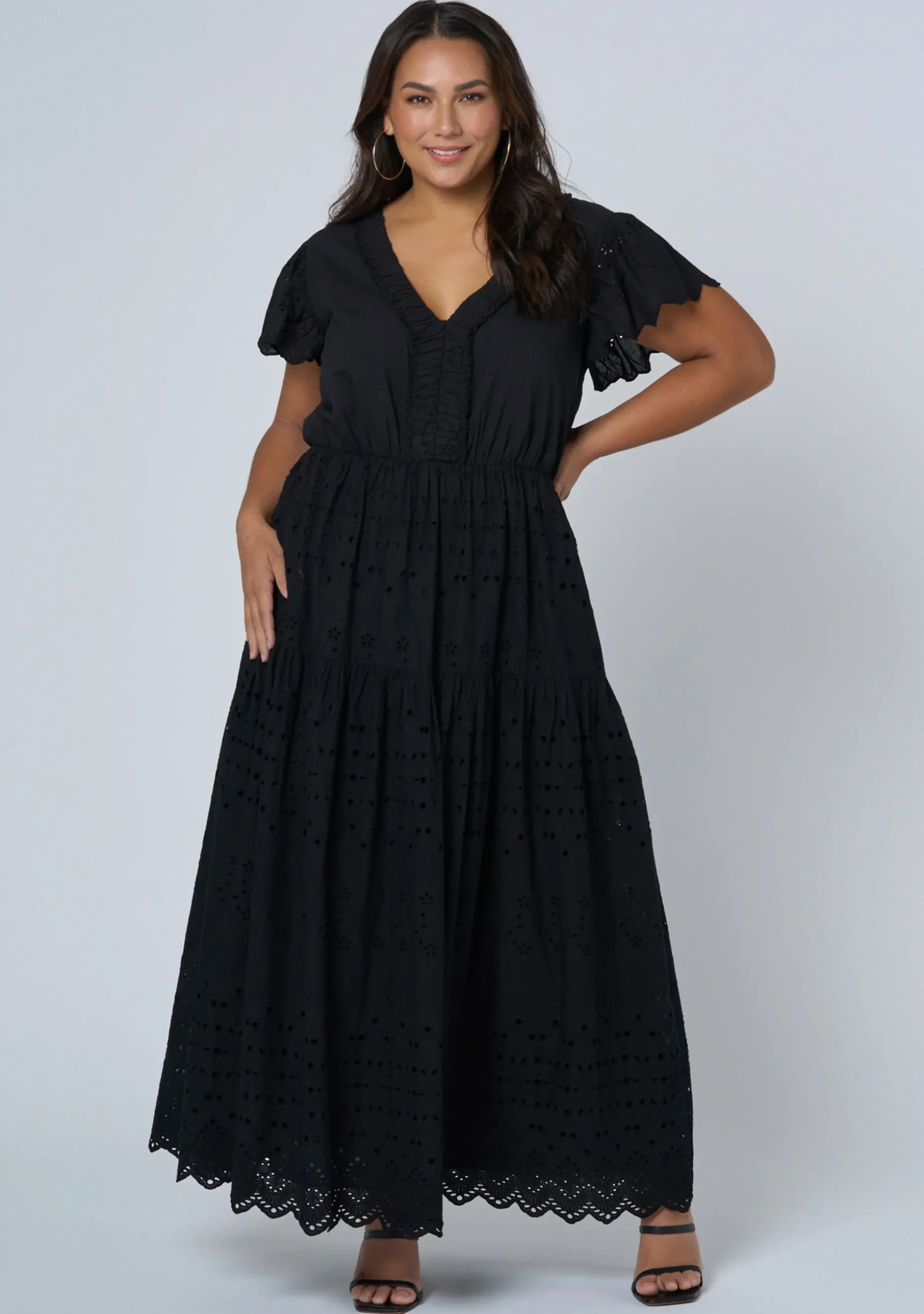 Allegra Broderie Maxi Dress