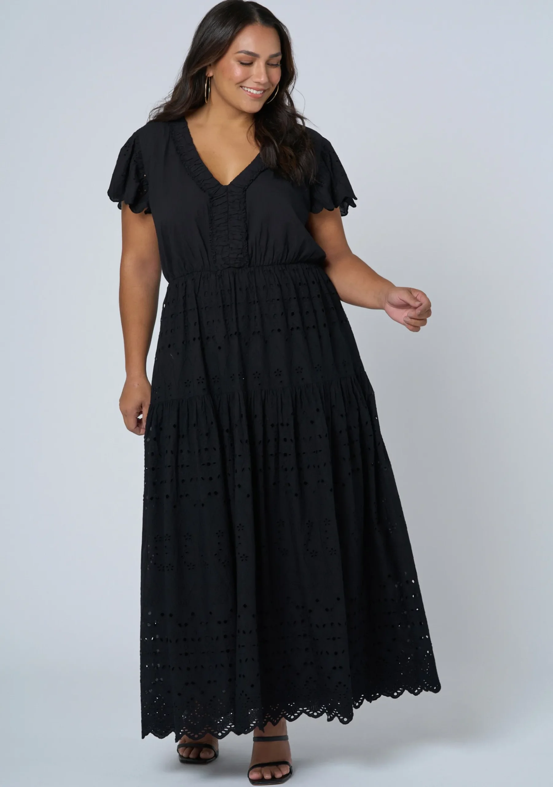 Allegra Broderie Maxi Dress