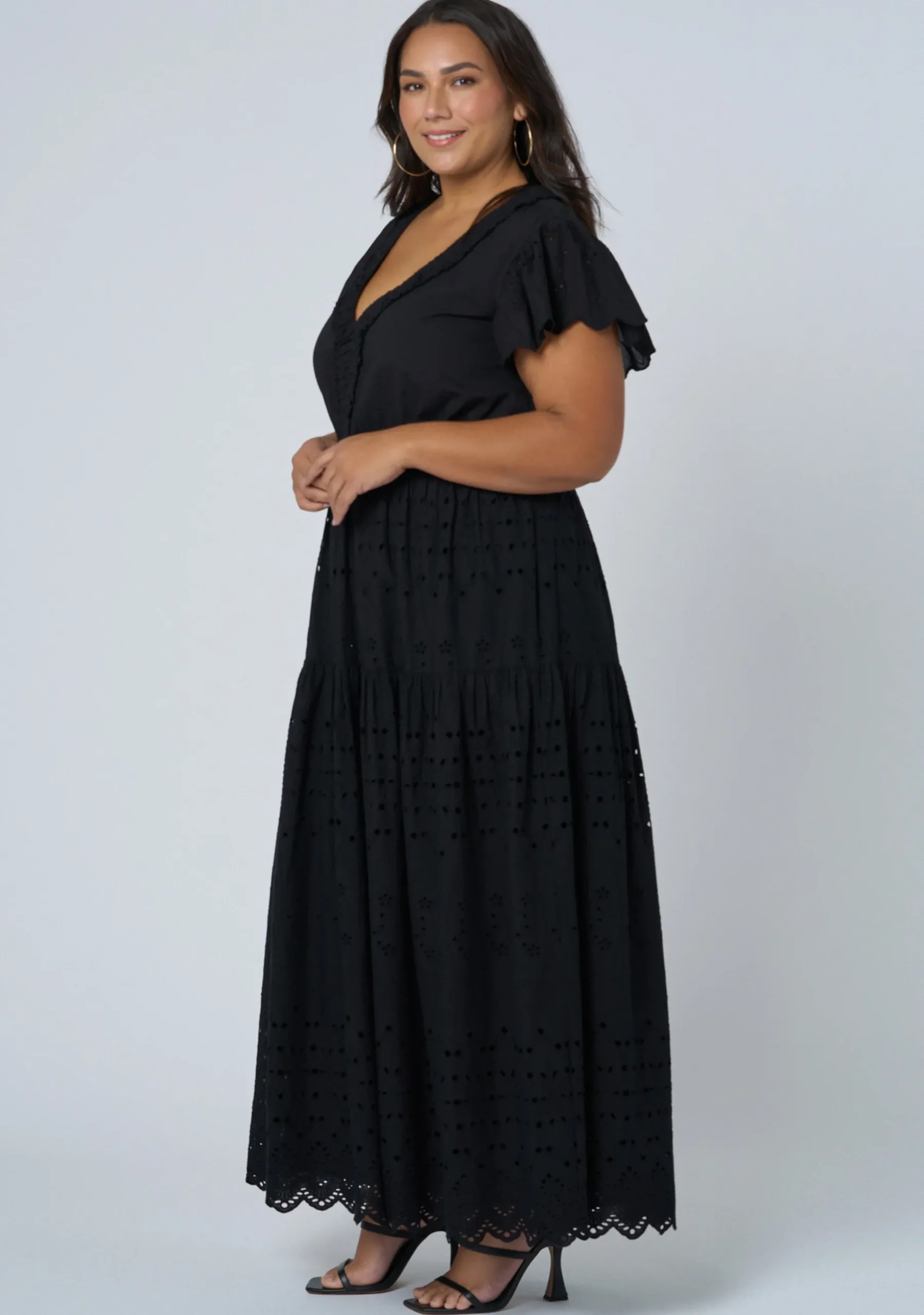 Allegra Broderie Maxi Dress