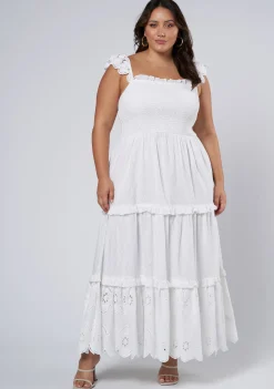Allura Broderie Maxi Dress