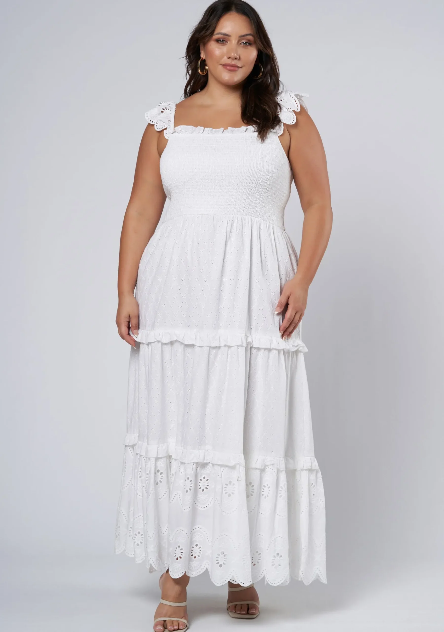 Allura Broderie Maxi Dress