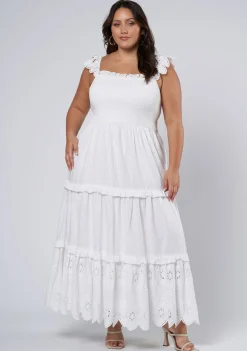 Allura Broderie Maxi Dress