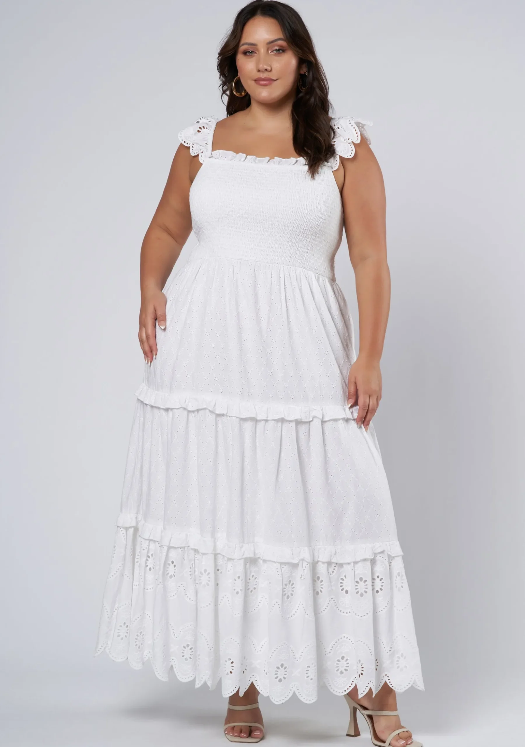 Allura Broderie Maxi Dress