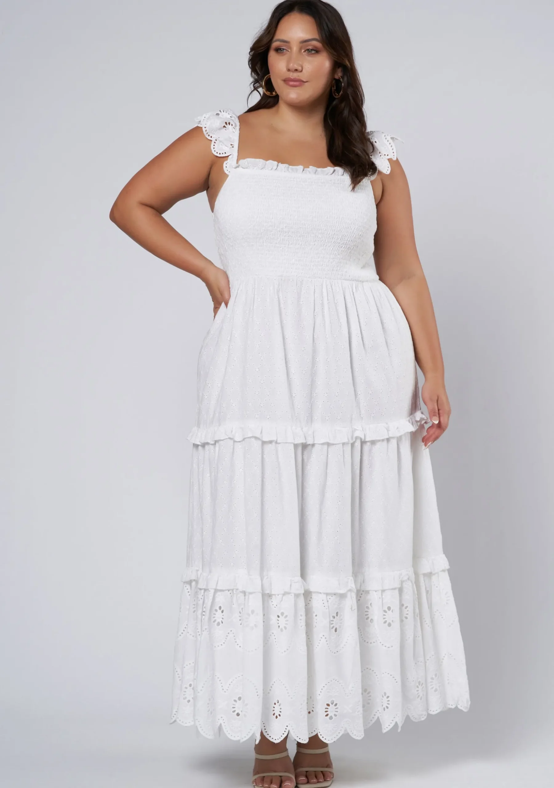 Allura Broderie Maxi Dress