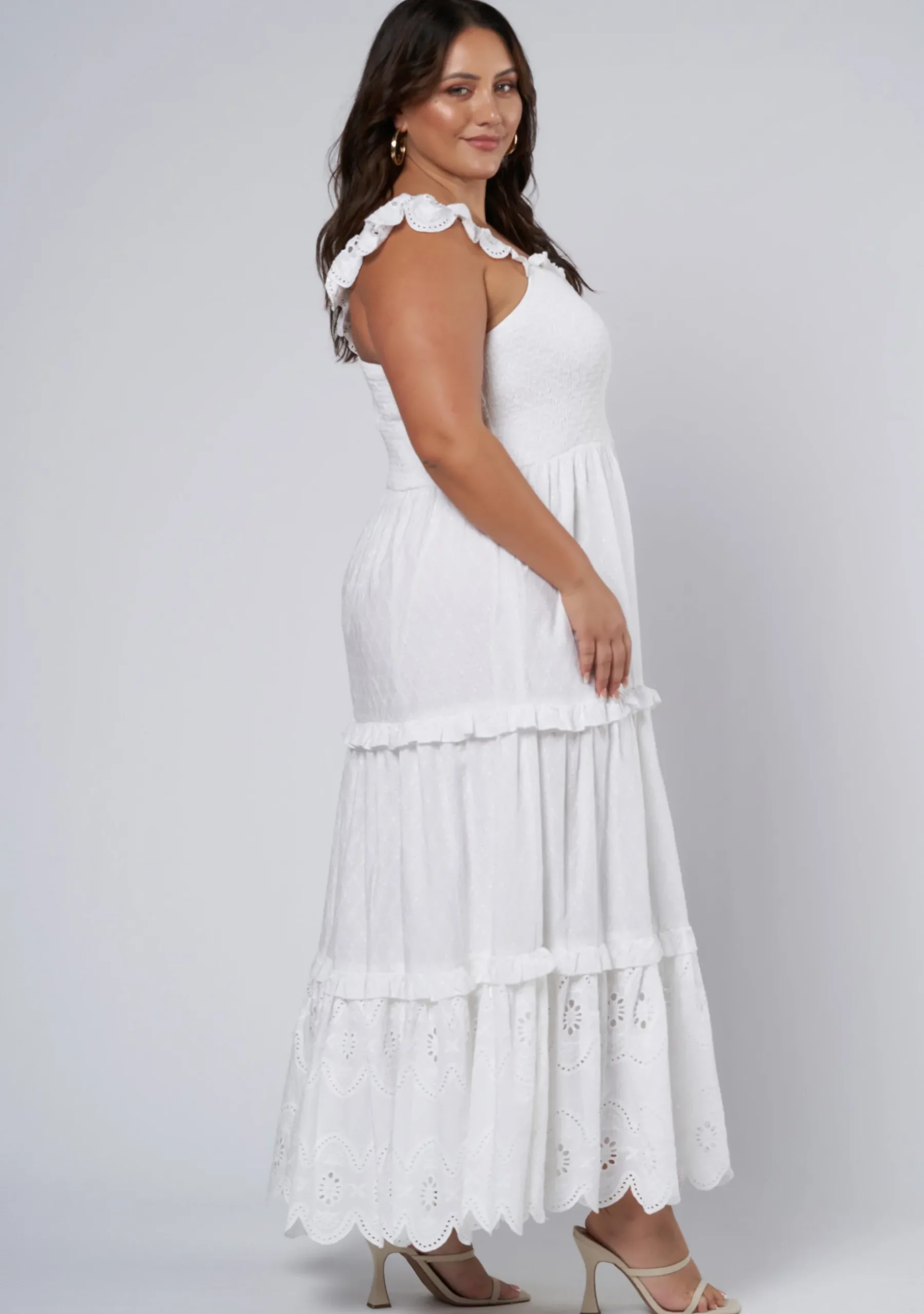 Allura Broderie Maxi Dress