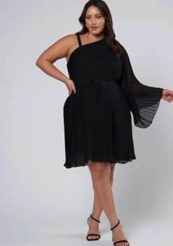 Allure Pleated Mini Dress