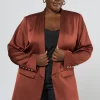 Alyssa Satin Blazer