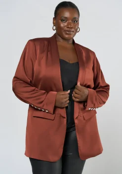 Alyssa Satin Blazer