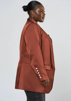 Alyssa Satin Blazer