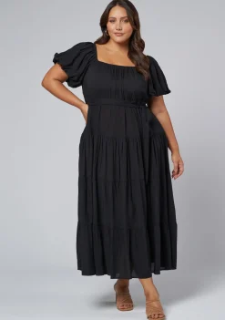 Amelia Tiered Midi Dress