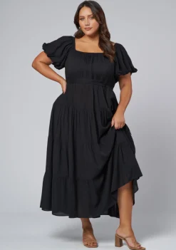 Amelia Tiered Midi Dress