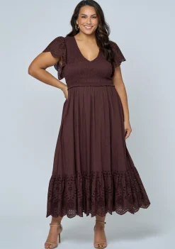 Anastasia Broderie Midi Dress
