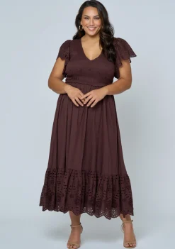 Anastasia Broderie Midi Dress