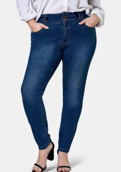 Angie 3 Button Skinny Waist Trimmer Jean