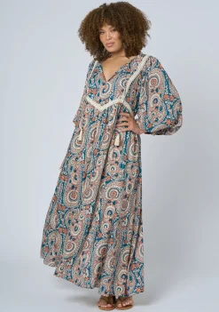Aqua Breeze Maxi Dress