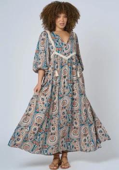 Aqua Breeze Maxi Dress