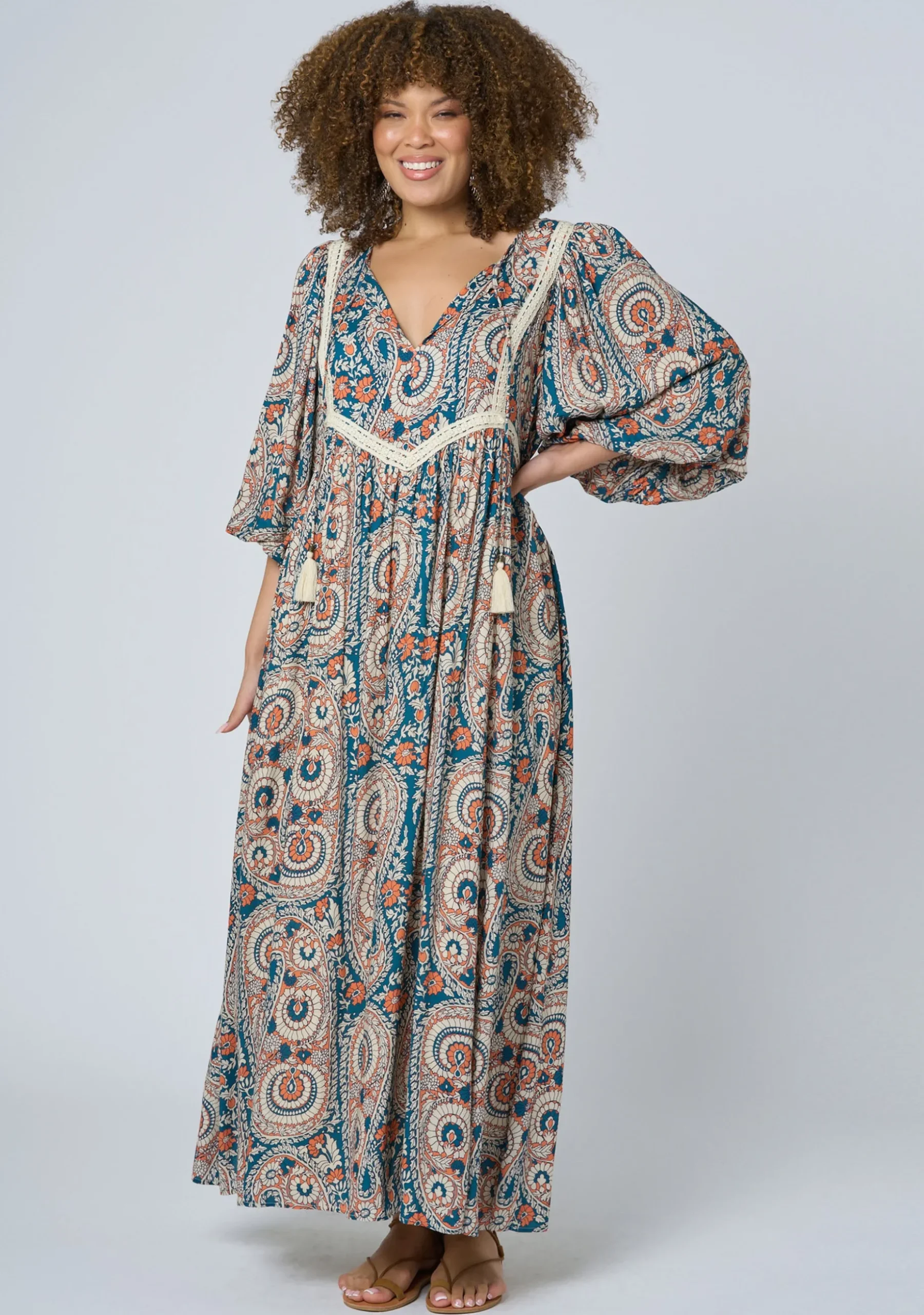 Aqua Breeze Maxi Dress