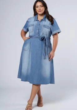Ari Denim Midi Dress