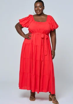 Aria Tiered Midi Dress