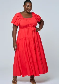 Aria Tiered Midi Dress