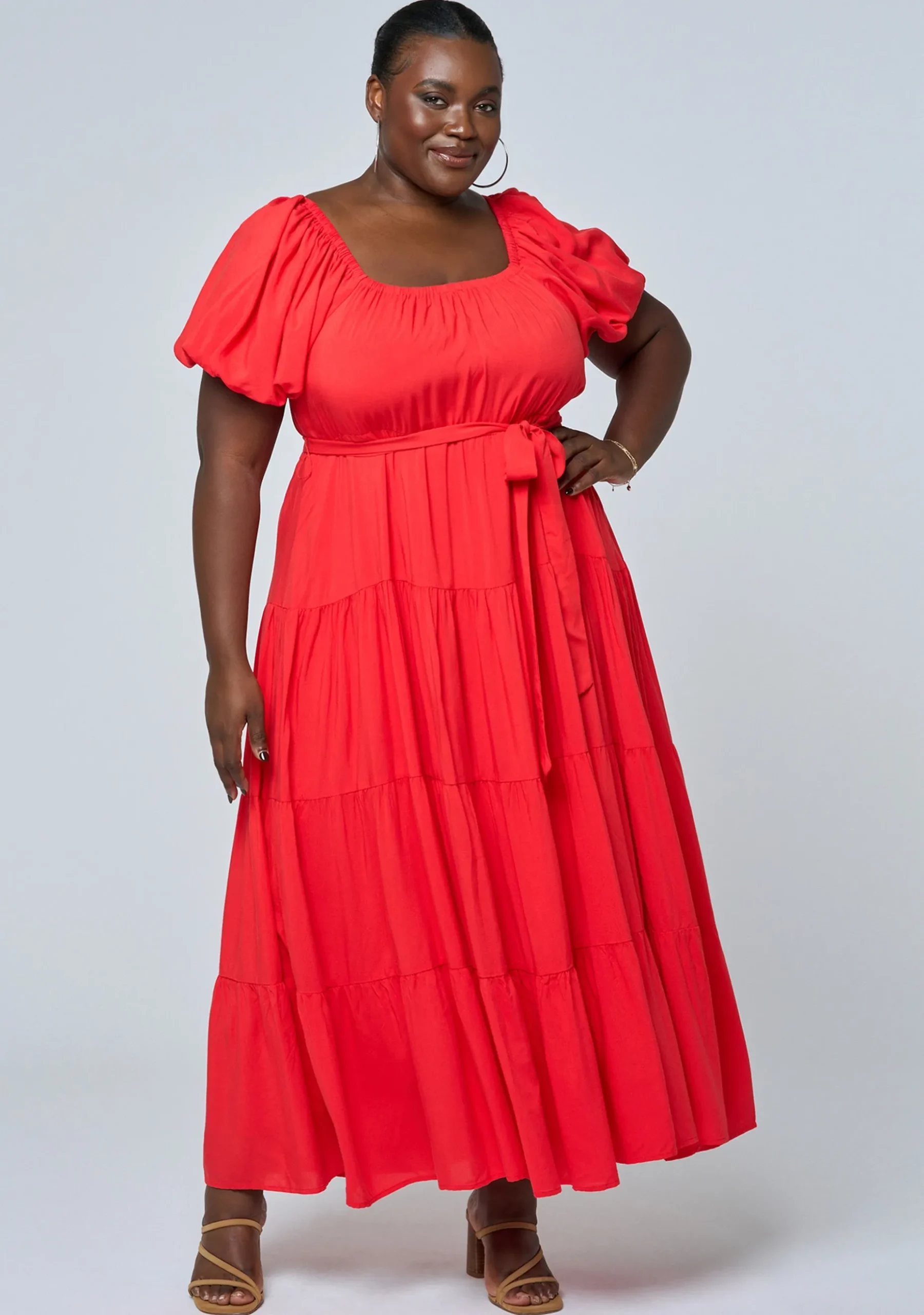 Aria Tiered Midi Dress