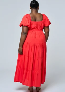 Aria Tiered Midi Dress