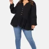 Benoite Peplum Blouse