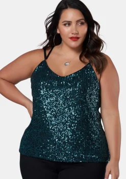 Black Out Sequin Cami