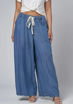 Blake Chambray Wide Leg Pants