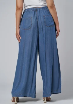 Blake Chambray Wide Leg Pants