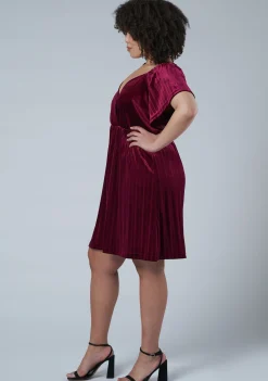 Blushy Worthy Velvet Dress