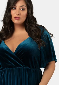 Blushy Worthy Velvet Dress