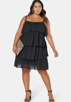 Body Party Tiered Strappy Dress