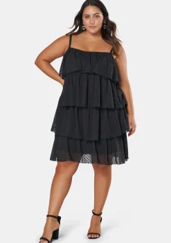Body Party Tiered Strappy Dress