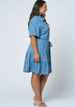 Carla Chambray Denim Dress