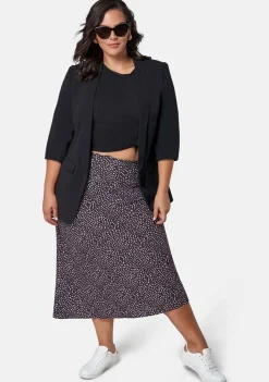 Catalina Print Midi Skirt