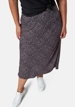Catalina Print Midi Skirt
