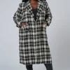 Cecilia Check Longline Coat