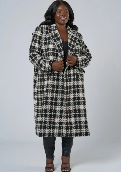Cecilia Check Longline Coat