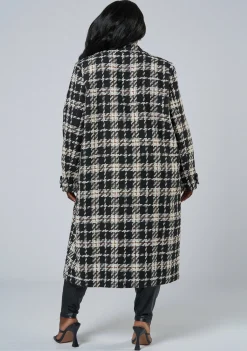 Cecilia Check Longline Coat