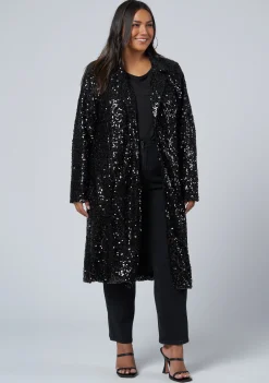 Chained Up Sequin Coat