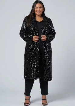 Chained Up Sequin Coat