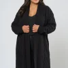 Charli Longline Cable Cardigan